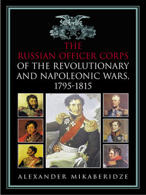 cover image of The Russian Officer Corps of the Revolutionary and Napoleonic Wars